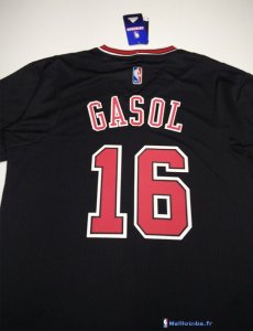 Maillot NBA Pas Cher Chicago Bulls Pau Gasol 16 Noir MC