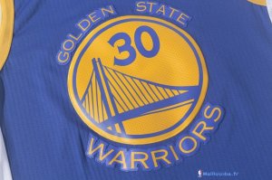 Maillot NBA Pas Cher Golden State Warriors Stephen Curry 30 Bleu 2017/18