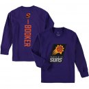 Phoenix Suns Devin Booker Fanatics Branded Purple Stacked Name & Number Long Sleeve T-Shirt
