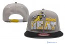 Bonnet NBA Miami Heat 2016 Gris Noir 1