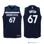 Maillot NBA Pas Cher Minnesota Timberwolves Junior Taj Gibson 67 Marine Icon 2017/18