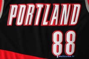 Maillot NBA Pas Cher Portland Trail Blazers Nicolas Batum 88 Noir