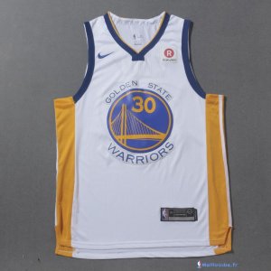 Maillot NBA Pas Cher Golden State Warriors Stephen Curry 30 Blanc 2017/18