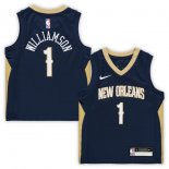 Preschool New Orleans Pelicans Zion Williamson Nike Navy Replica Jersey - Icon Edition