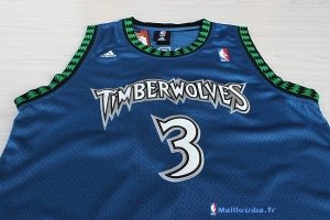 Maillot NBA Pas Cher Minnesota Timberwolves Stephon Marbury 3 Retro Bleu