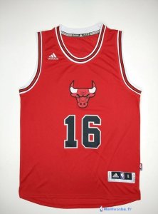 Maillot NBA Pas Cher Noël Chicago Bulls Pau 16 Rouge