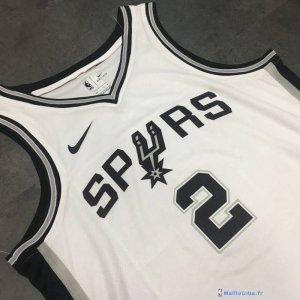 Maillot NBA Pas Cher San Antonio Spurs Kawhi Leonard 2 Blanc Association 2017/18