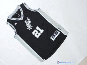 Maillot NBA Pas Cher San Antonio Spurs Junior Tim 21 Noir