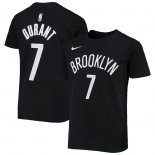 Brooklyn Nets Kevin Durant Nike Black Name & Number T-Shirt