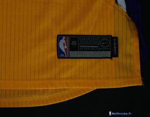 Maillot NBA Pas Cher Los Angeles Lakers Kyle Kuzma 0 Jaune 2017/18