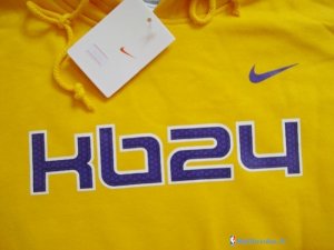 Survetement NBA Pas Cher Los Angeles Lakers 2016 Kobe Bryant 24 Jaune