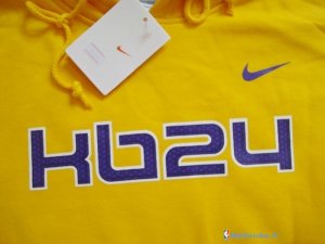 Survetement NBA Pas Cher Los Angeles Lakers 2016 Kobe Bryant 24 Jaune