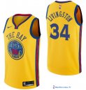 Maillot NBA Pas Cher Golden State Warriors Shaun Livingston 34 Nike Jaune Ville 2017/18