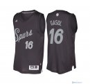 Maillot NBA Pas Cher Noël San Antonio Spurs Pau Gasol 16 Noir