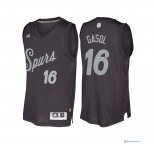 Maillot NBA Pas Cher Noël San Antonio Spurs Pau Gasol 16 Noir