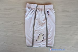 Pantalon NBA Pas Cher Los Angeles Lakers Retro Blanc