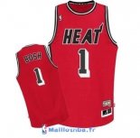 Maillot NBA Pas Cher Miami Heat Chris Bosh 1 Retro Rouge