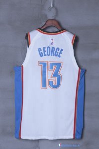 Maillot NBA Pas Cher Oklahoma City Thunder Paul George 13 Blanc Association 2017/18