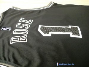 Maillot NBA Pas Cher Chicago Bulls Derrick Rose 1 Noir