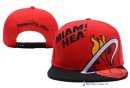Bonnet NBA Miami Heat 2016 Rouge Noir 2