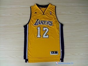 Maillot NBA Pas Cher Los Angeles Lakers Dwight Howard 12 Jaune