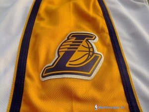 Pantalon NBA Pas Cher Los Angeles Lakers Blanc 01