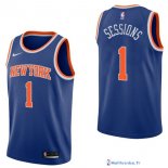Maillot NBA Pas Cher New York Knicks Ramon Sessions 1 Bleu Icon 2017/18