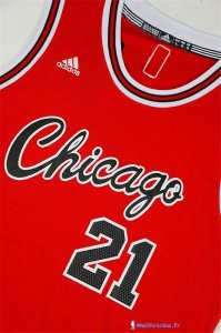 Maillot NBA Pas Cher Chicago Bulls Jimmy Butler 21 Rouge Retro