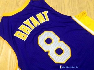 Maillot NBA Pas Cher Los Angeles Lakers Kobe Bryant 8 Pourpre Jaune