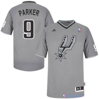 Maillot NBA Pas Cher Noël San Antonio Spurs Parker 9 Gris