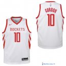 Maillot NBA Pas Cher Houston Rockets Junior Eric Gordon 10 Blanc Association 2017/18