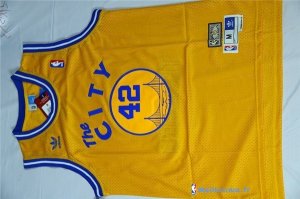 Maillot NBA Pas Cher Golden State Warriors Nathaniel Thurmond 42 City Jaune