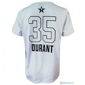 Maillot Manche Courte All Star 2018 Kevin Durant 35 Blanc