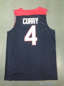 Maillot NBA Pas Cher USA 2014 Curry 4 Noir