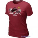 T-Shirt NBA Pas Cher Femme Miami Heat Bordeaux 1