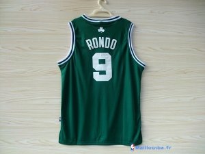 Maillot NBA Pas Cher Boston Celtics Rajon Rondo 9 Vert Blanc