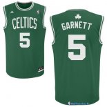 Maillot NBA Pas Cher Boston Celtics Kevin Garnett 5 Vert Blanc