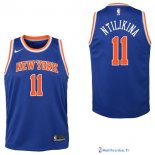 Maillot NBA Pas Cher New York Knicks Junior Frank Ntilikina 11 Bleu Icon 2017/18