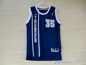 Maillot NBA Pas Cher Oklahoma City Thunder Kevin Durant 35 Retro Bleu MC