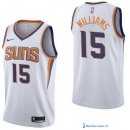 Maillot NBA Pas Cher Phoenix Suns Alan Williams 15 Blanc Association 2017/18