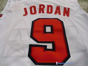 Maillot NBA Pas Cher USA 1992 Jordan 9 Blanc