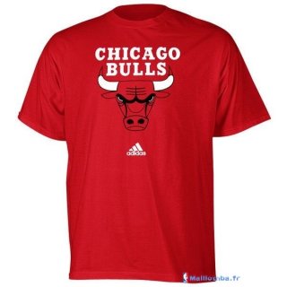 T-Shirt NBA Pas Cher Chicago Bulls Rouge 2