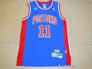 Maillot NBA Pas Cher Detroit Pistons Isiah Thomas 11 Bleu