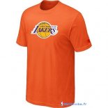 T-Shirt NBA Pas Cher Los Angeles Lakers Orange