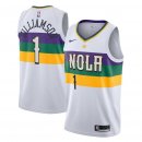 New Orleans Pelicans Zion Williamson Nike White 2019/20 Finished Swingman Jersey – City Edition