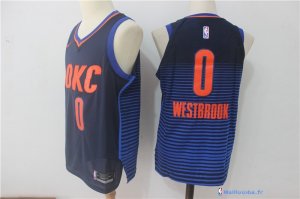 Maillot NBA Pas Cher Oklahoma City Thunder Russell Westbrook 0 Marine Statement 2017/18