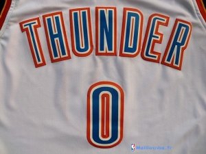 Maillot NBA Pas Cher Oklahoma City Thunder Russell Westbrook 0 Blanc