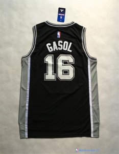 Maillot NBA Pas Cher San Antonio Spurs Pau Gasol 16 Noir