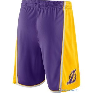 Pantalon NBA Pas Cher Los Angeles Lakers Nike Purpura