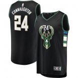 Milwaukee Bucks Pat Connaughton Fanatics Branded Black Fast Break Replica Player Jersey - Statement Edition